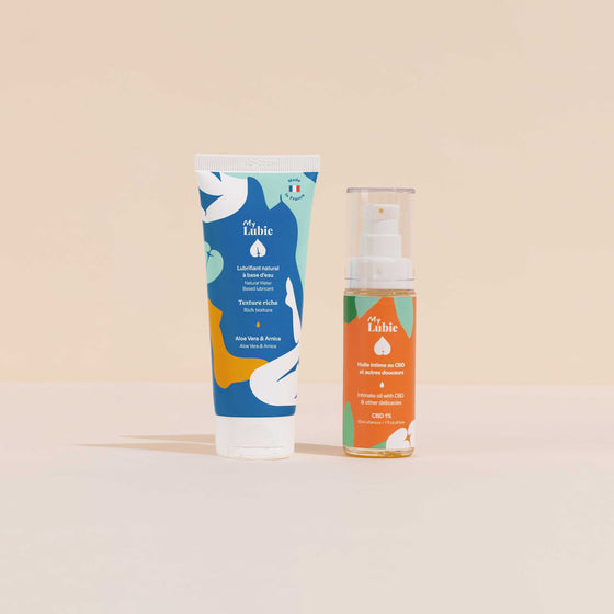 huile intime et lubrifiant riche pack