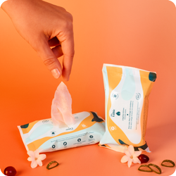Lingettes intimes rafraîchissantes