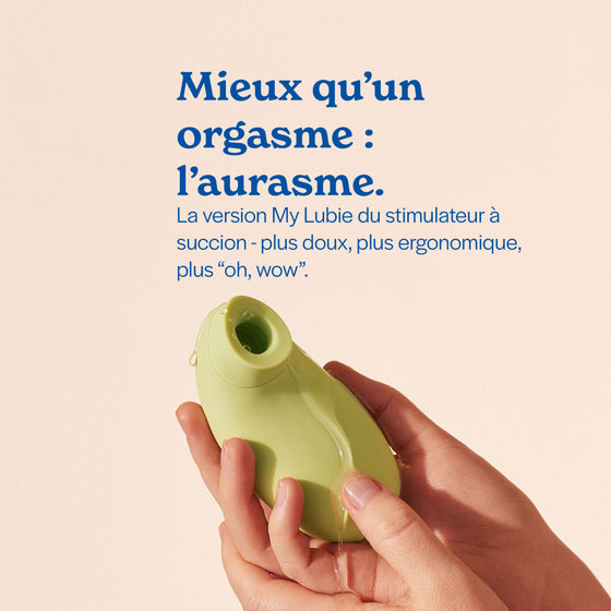 aura, stimulateur clitoridien my lubie vert 5 mode d'intensité