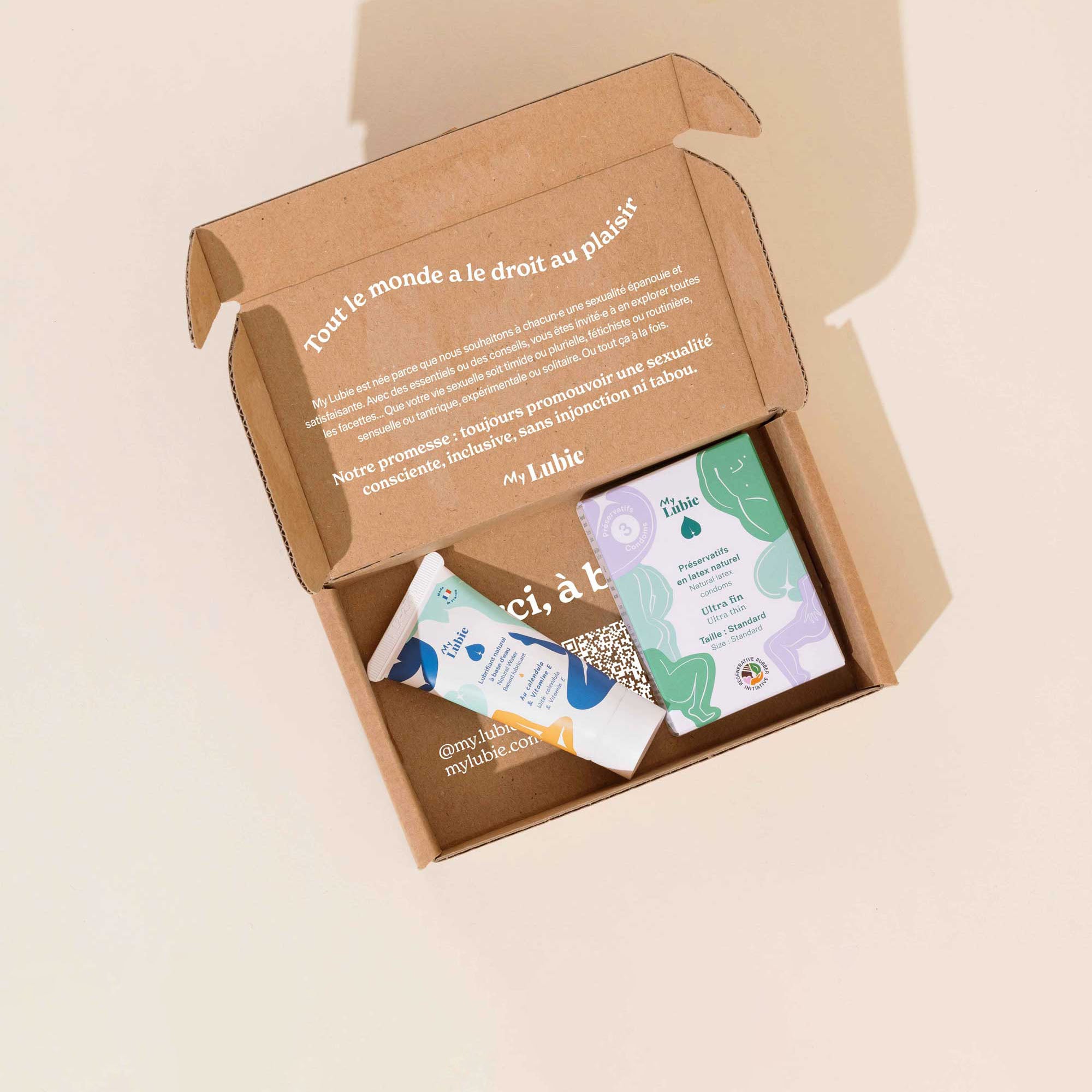 coffret découverte my lubie préservatifs lubrifiant fluide