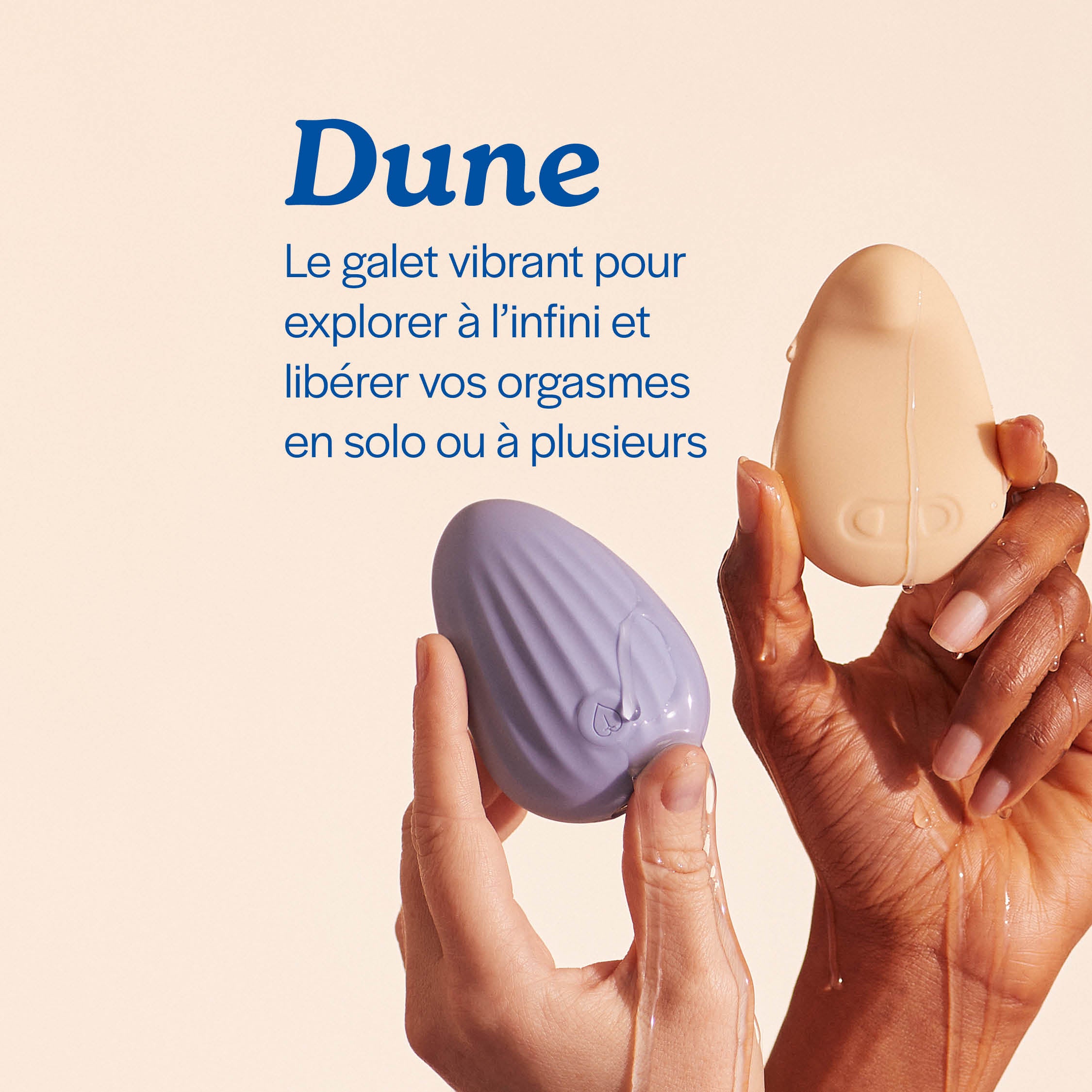 My Lubie Dune accesoire vibrant sexualite sexuel sex fait en France made in France à base d'eau gel intime lub huile intime sexplorer bien être intime innovant moderne dune accessoire vibrant yuka