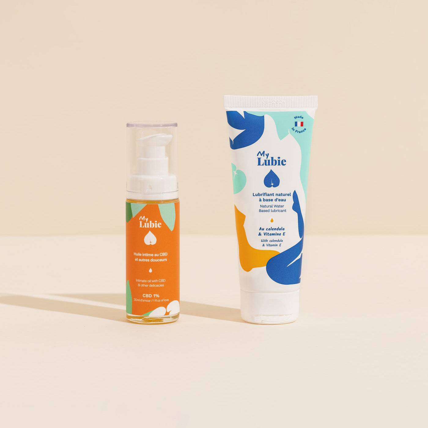 Huile intime au CBD + Lubrifiant naturel fluide