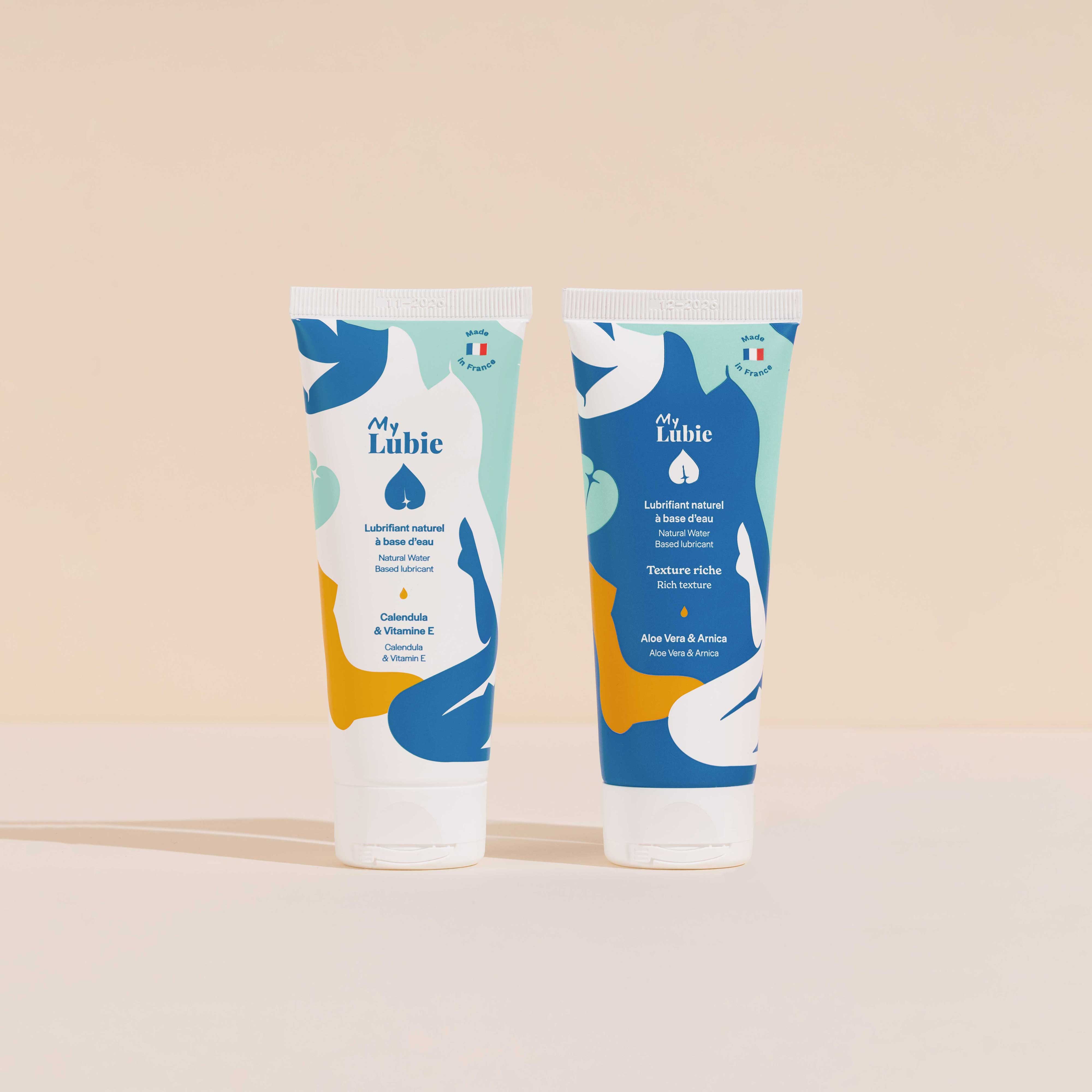 duo de lubrifiants naturels fluide et riche