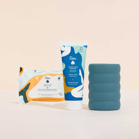 rituel culte, coffret halo lubrifiant riche et lingettes