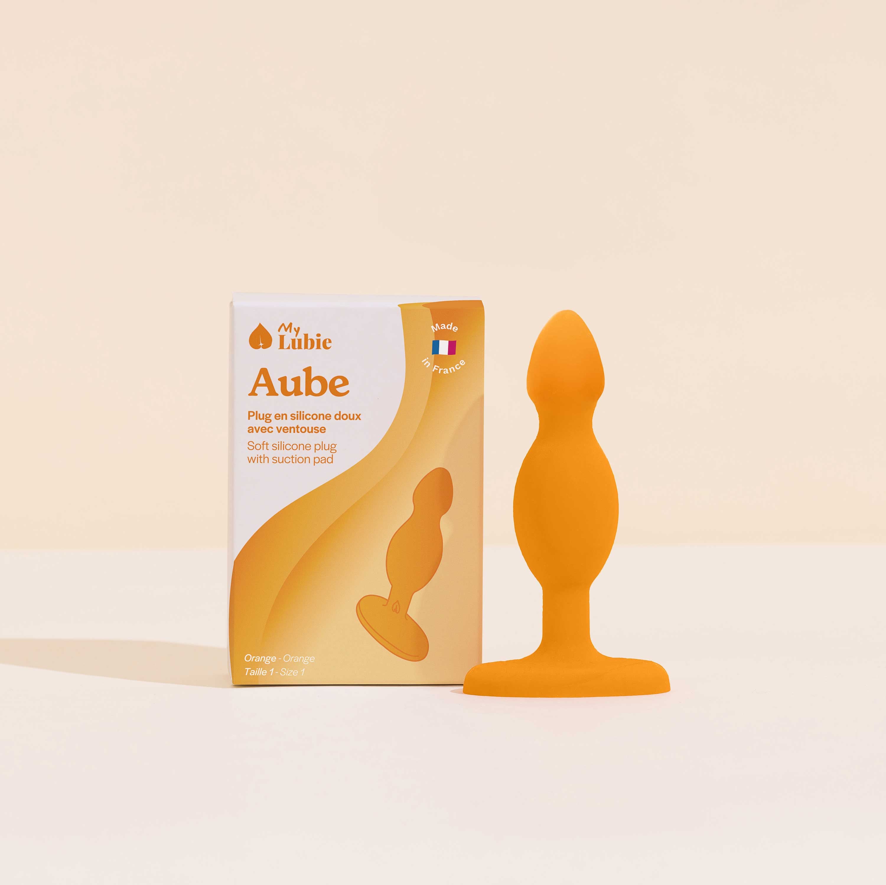 packshot aube le plug en silicone doux avec deux niveaux et une ventouse