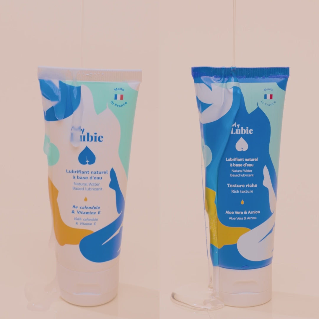 vidéo duo de lubrifiants naturels fluide et riche